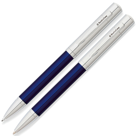Набор Franklin Covey Greenwich, Blue and Chrome CT, шариковая ручка +  карандаш (FC0021-3)