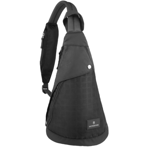 Рюкзак Victorinox Monosling, с одним плечевым ремнём, чёрный, 23x14x41 см, 13 л