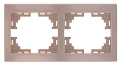 MIRA 701 0300 147 Рамка 2 гор крем б/вст