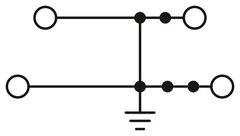 PTTBV 2,5-PE-Двухъярусная заземляющая клемма