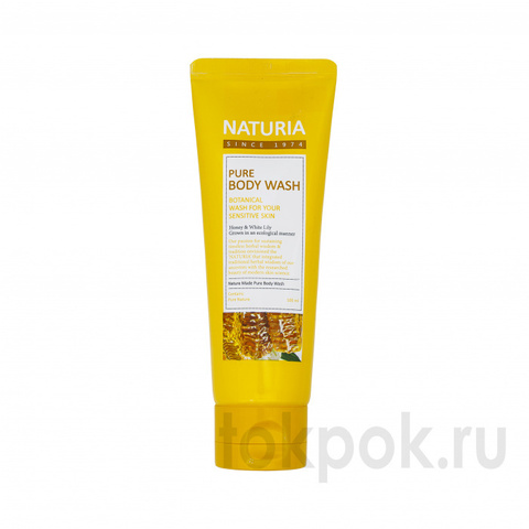 Гель для душа с ароматом меда и белой лилии Naturia Pure Body Wash (Honey & White Lily), 100 мл