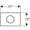 Клавиша смыва Geberit Sigma10 115.907.KM.1