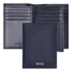 Визитница тройное сложение кожаная HB Classic Grained Navy