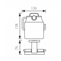 Держатель для туалетной бумаги KAISER Vera KH-1700 схема