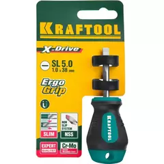 KRAFTOOL Х-Drive, SL5 x 38, отвертка (250071-5.5-038)
