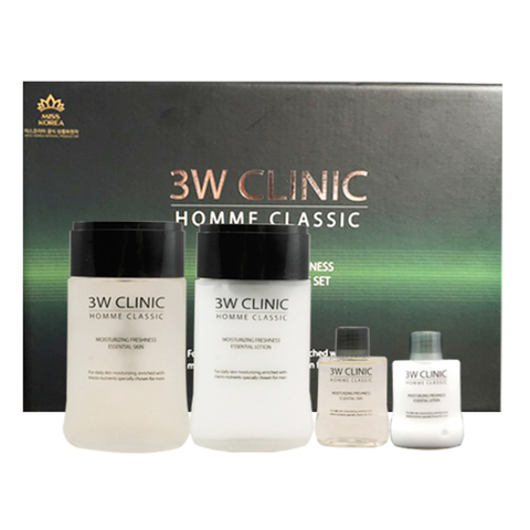 3W Clinic Classic moisturizing freshnes 3set Набор для ухода за мужской кожей увлажнение