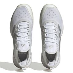 Женские теннисные кроссовки Adidas Adizero Ubersonic 4.1 W - footwear white/silver metallic/grey one