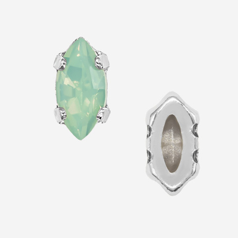 Кристалл Маркиз (Marquise Fancy Stone) в цапах, оттенок 