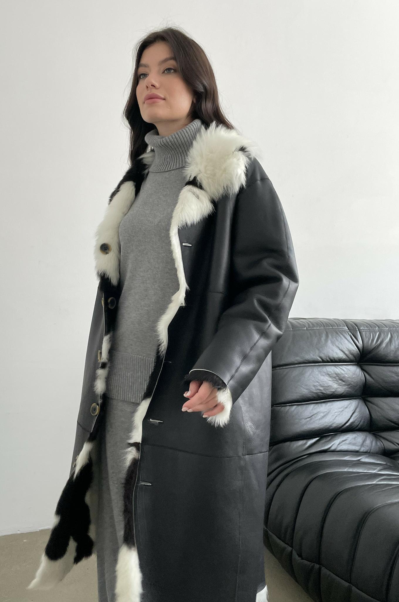 Двустороннее пальто-дубленка Toscana Cruella