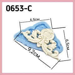 0653-С Молд силиконовый Орнамент угол 6,5х6,5см