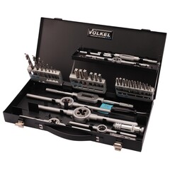 Набор метчиков и плашек M3 -M12 HSSE 45пр Volkel 49151