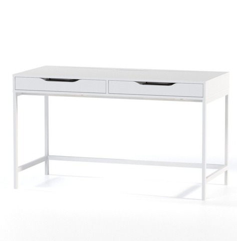 Стол письменный Ингар Д 132, 132*58*76 см, белый