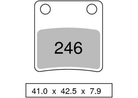 Колодки дискового тормоза Trofeo Organic 246  (LMP270) - Honda Dio