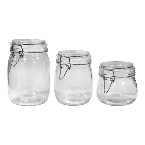 Банка с крышкой KUMMAL, 0,75 л, стекло/нержавеющая сталь