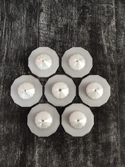 Прозрачная подставка для гвоздика кондитерского Ромашка от Киры