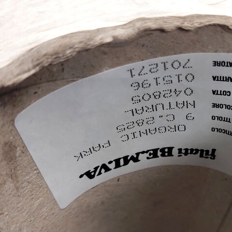 Хлопковый шнурок BE.MI.VA ORGANIC PARK 900 белый молочный