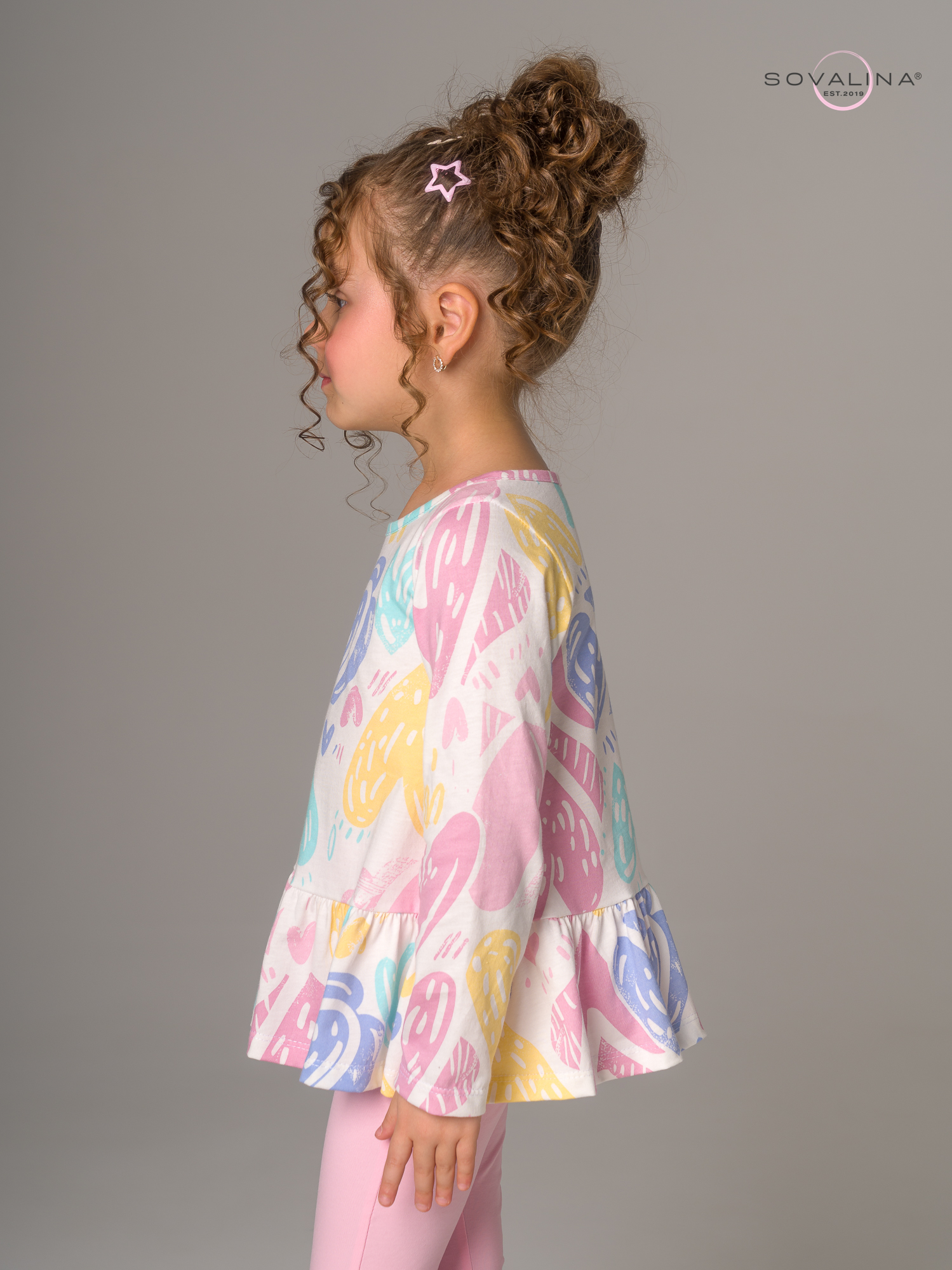 Костюм Алиса SG акварельные сердечки-роза