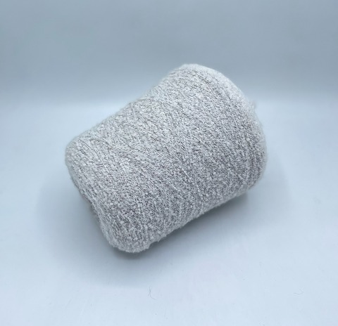 Pool trend (пр.Италия),art-BabyB4 400м/100гр, 80% бэби альпака, 20% полиамид, цвет-Светло-серый на черной основе, арт-36505