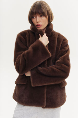Эко-шуба JACKET | Коричневый