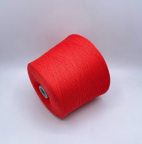 Cariaggi (пр. Италия) арт-Marte, 2/28 1400м/100гр, 70% Меринос, 20% Шелк, 10%Кашемир, цвет- Красный коралл (742/95), арт.36699