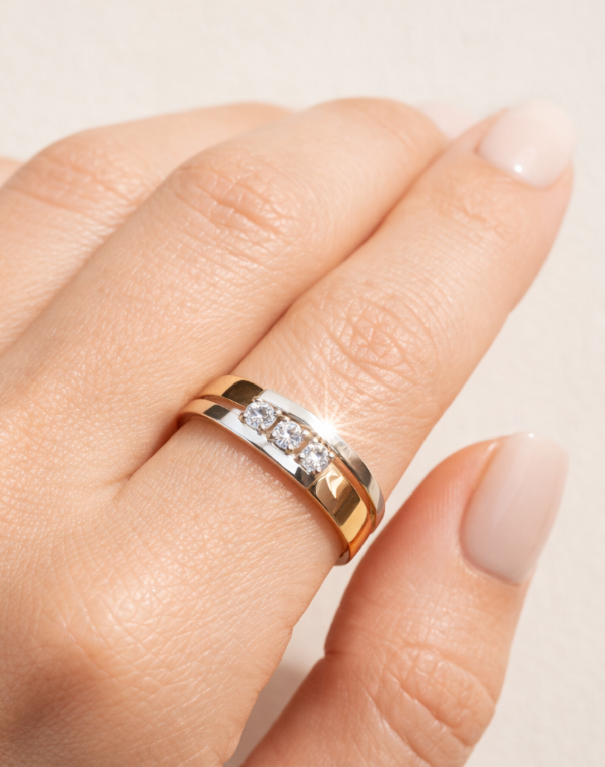 Кольцо из золота с фианитами, 017224