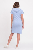 Платье для беременных и кормящих 10506 голубой