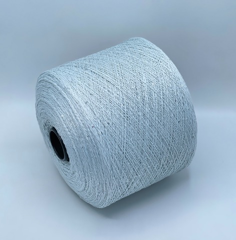 Бобинная пряжа, Linette Pailletes, 450м, 80% Лен, 20% Полиэстер(пайетка), Лед+пайетка.37703