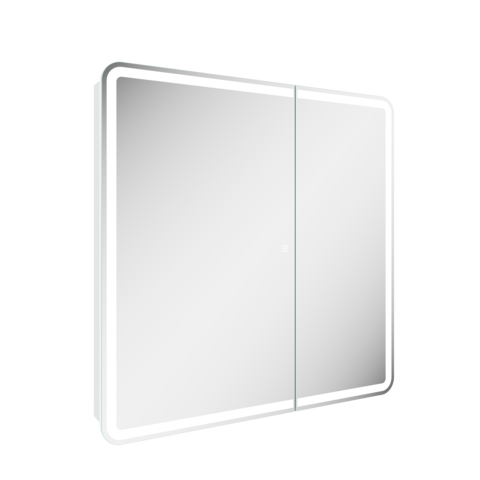 Sancos DIV800 Зеркальный шкаф для ванной комнаты SANCOS Diva 800х149х800, с подсветкой, арт.DIV800