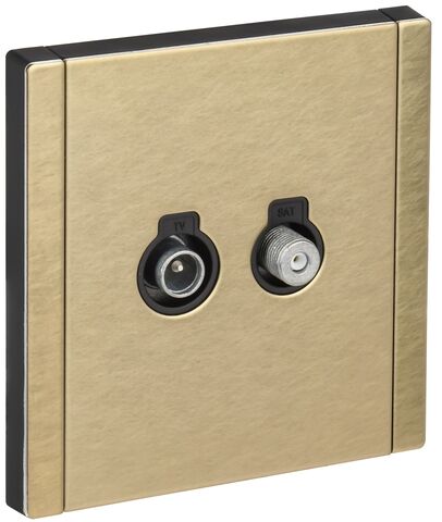 FORTE&PIANO Роз. двойная TV+SAT FP638M шам. IEK