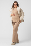 Костюм для беременных 14345 бежевый меланж