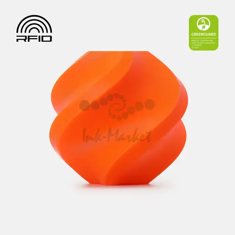 Пластик для 3D-печати Bambu Lab PETG Basic, 1.75 мм, 1 кг, оранжевый (Orange), на катушке, G00-A00-1.75-1000-SPL