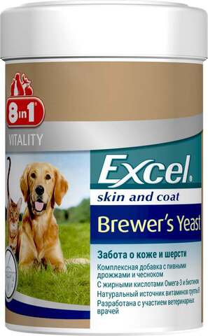 Excel Brewer's Yeast 8in1 пивные дрожжи для кошек и собак 260 таб