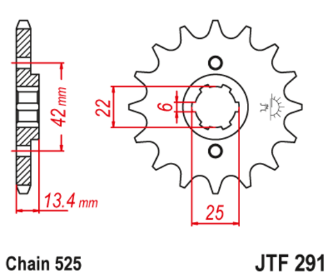 Звезда ведущая JTF291-16