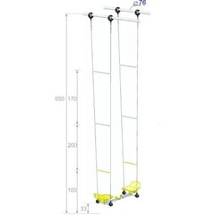 Качели парные усиленные непрозрачные высотой 650 см