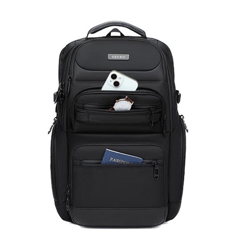 Картинка рюкзак городской Ozuko 9772S Black - 25