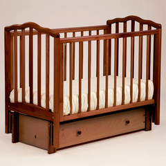 АБ 19.3  "Жасмин" кровать детская  маятниковая  продольная (орех темный 35)