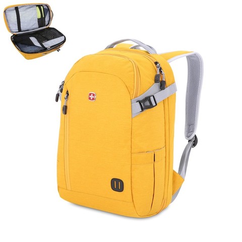 Рюкзак SWISSGEAR с полным раскрыванием и отделением для ноутбука 15, жёлтый (SA3555247416) 31x20x47 см., 29 л. | Wenger-Victorinox.Ru