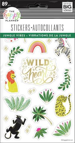 Блокнот со стикерами для ежедневника Jungle Vibes - 5 Sticker Sheets -89 шт