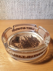 Пепельница стекло с видами Петербурга