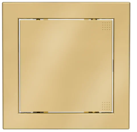 Л1515 Gold, Люк-дверца ревизионная 168х168 с фланцем 146х146 ABS, декоративный
