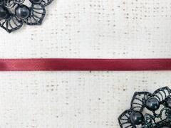 Лента атласная, ш. 0,6 см, бордовый