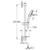 Grohe 26907003 Набор для душа Tempesta Cube 110, 2 режима струи, с полочкой, хром