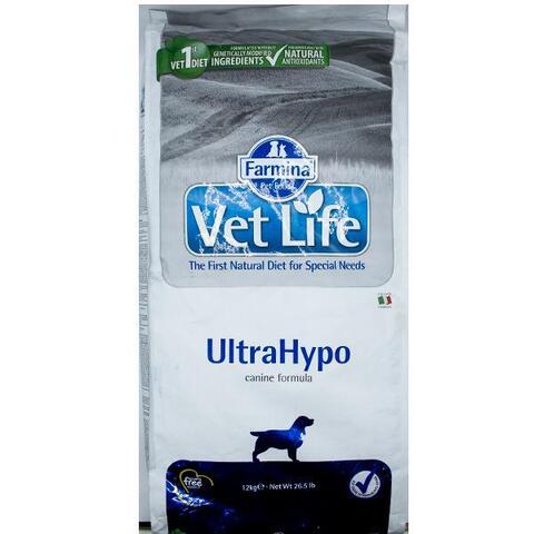 Сухой Корм для собак Farmina Vet Life UltraHypo при аллергии 12 кг
