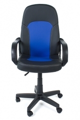 Кресло компьютерное Парма (Parma) — черный/синий (36-6/36-39)