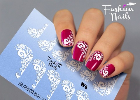 Слайдер-дизайн Fashion Nails Серия W № 6