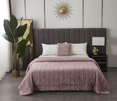 Плед 160х220 Sofi De MarkO Теодор розовый