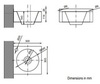 Nofer 13038.B Раковина подвесная