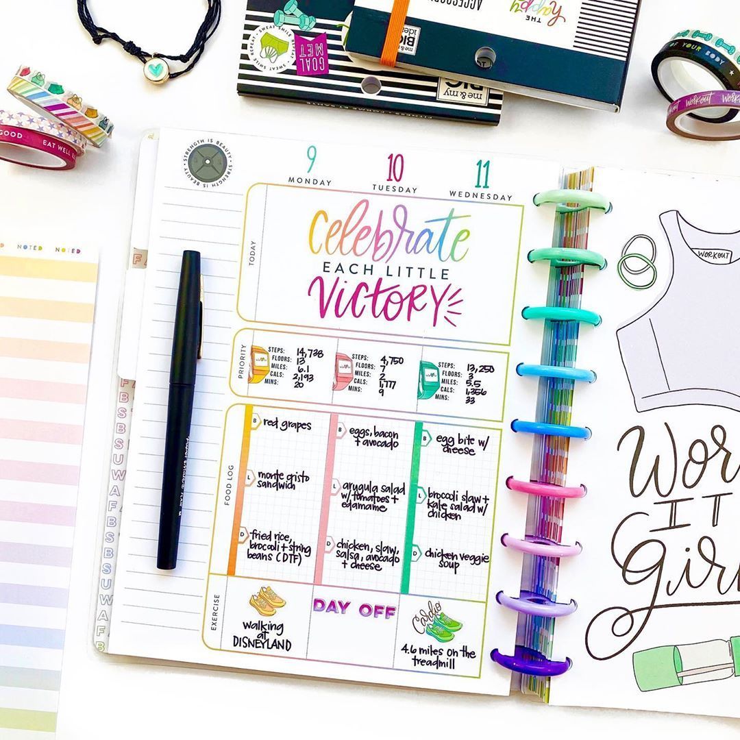 Набор -компаньон для планера- Happy Planner Classic Planner Companion Accessories Fitness