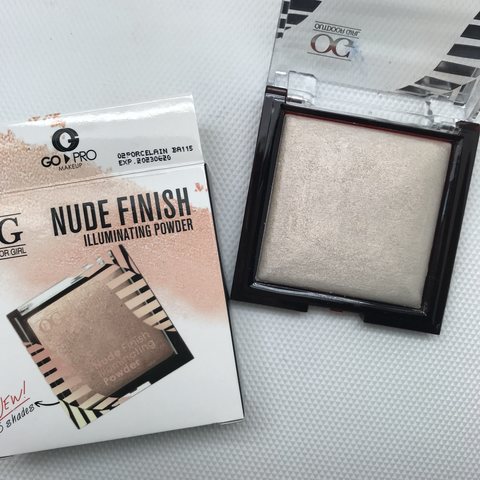 OG-KY5303Y Пудра-хайлайтер 02 porcelain, NUDE FINISH ILLUMINATE POWDER