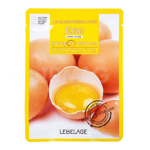 Lebelage Egg Natural Mask - Тканевая маска для лица с экстрактом яйца